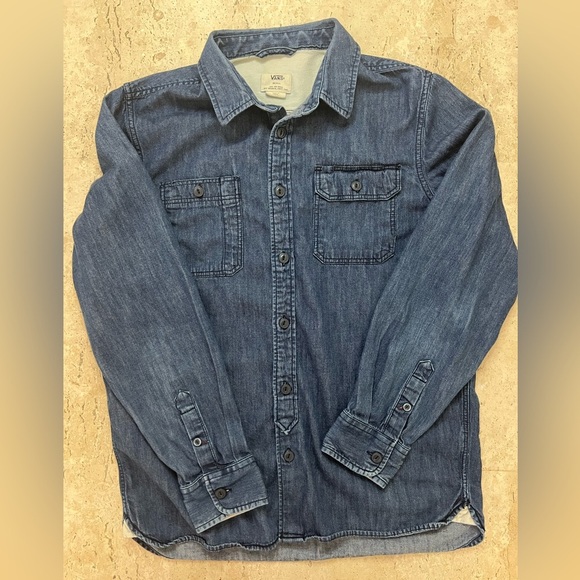 Vans Other - Van’s Denim Button Down Shirt Size Small